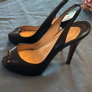 Vintage Christian Louboutin Black Stiletto Heels